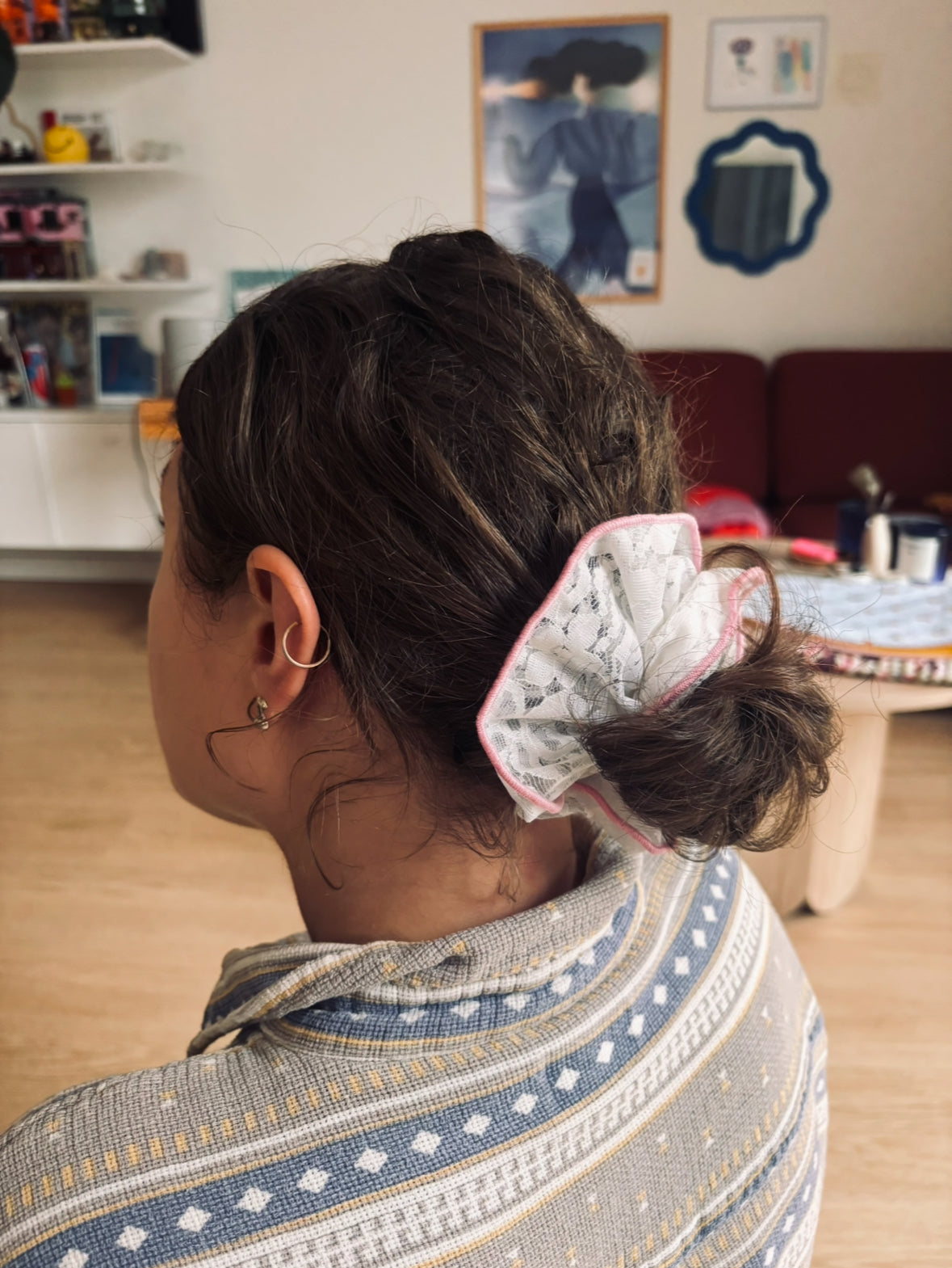 Scrunchie pink bride